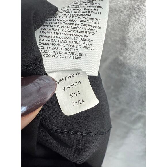 Athleta Avenue Wide Leg Crop Pants Black Stretch Pull-On Flowy Trouser Sz 10 - Picture 10 of 11